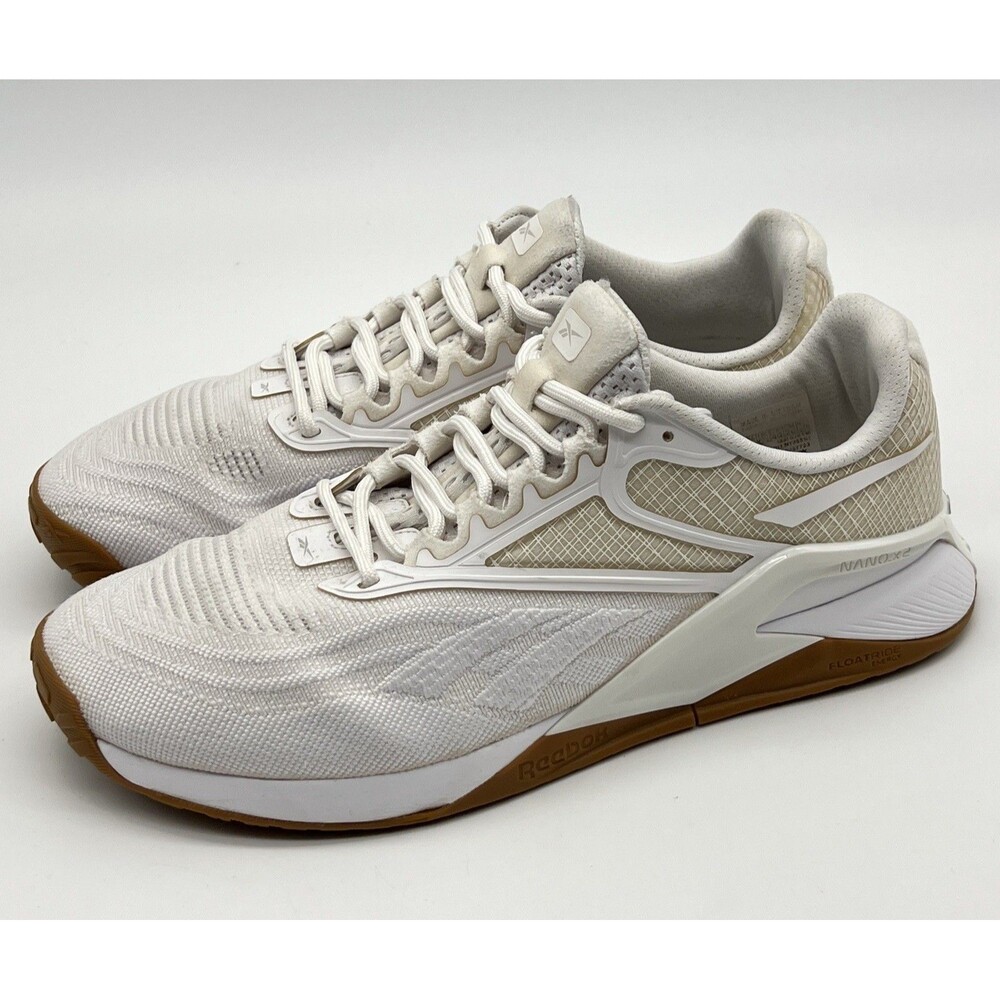 Reebok Nano X2 Womens Size 9 US White Gum Training Gym Sneakers Shoes Crossfit